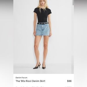 90s Ricci denim skirt